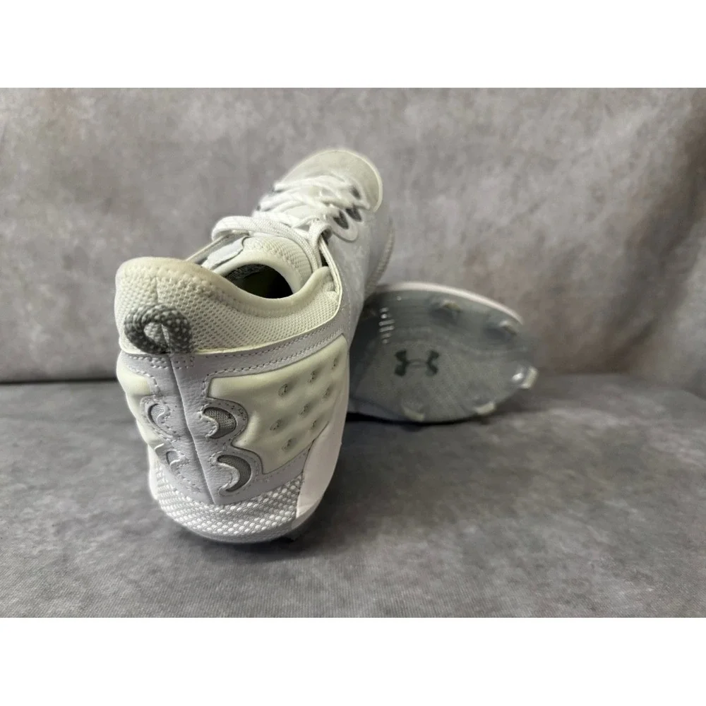 UA Harper 8 Elite Men's‎ Cleats 14 – White/White – No Box